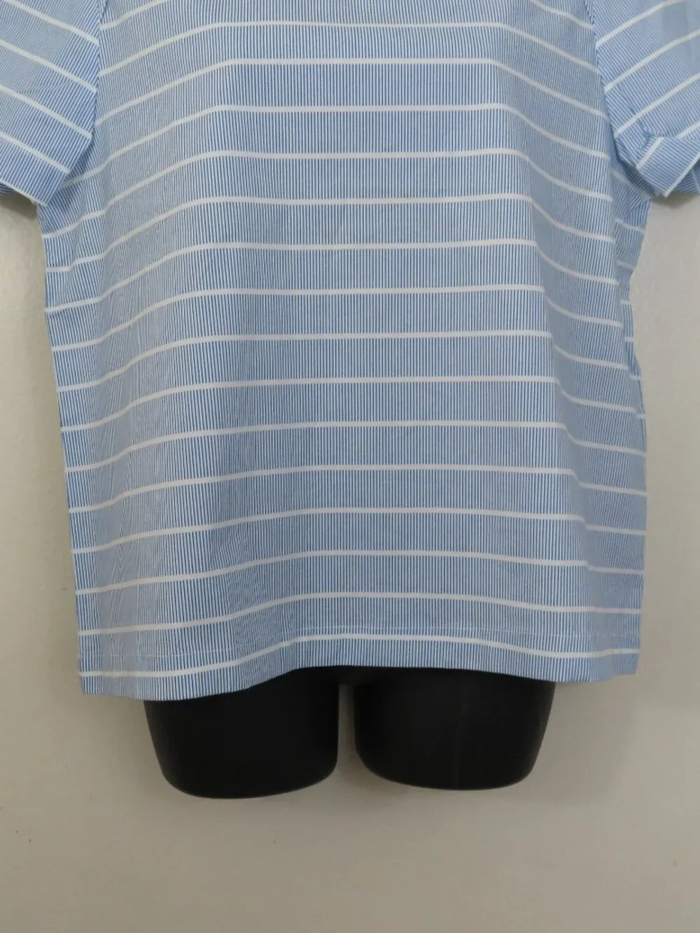 Kate Spade Saturday size Large Let Loose Striped Top Blue Cotton NEW